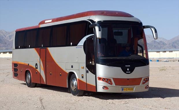 یک اتوبوس اسکانیای دیگر این بار در مهران سوخت!